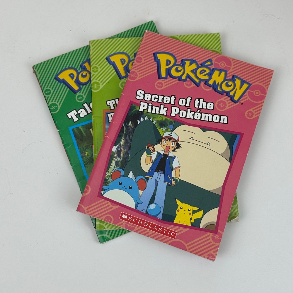 Pokemon Scholastic Chapter Book Lot of 3 Secret of Pink Pokemon Talent Showdown